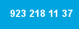 923 218 11 37 923 218 11 37